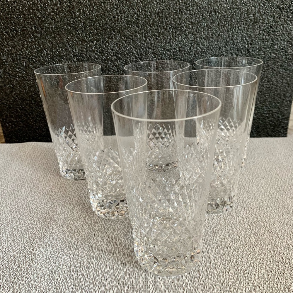 COPY - Vintage Mid Century Modern Crystal Highball Water Glass
